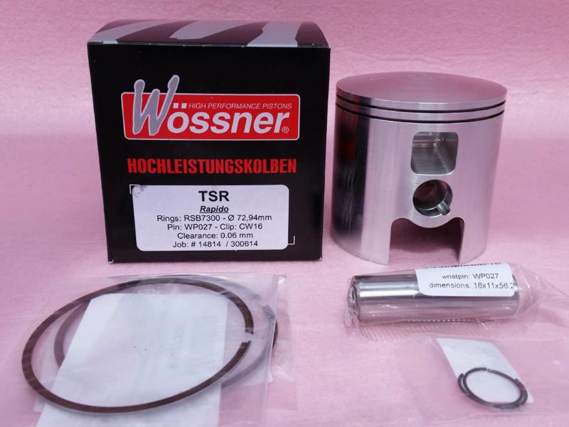 73mm Wossner Piston Kit
1mm Rings Forged Piston