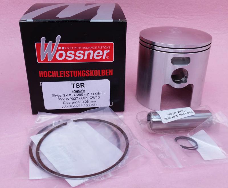 Special 72mm Wossner Piston
30mm Comp Height For 116mm Rod
1mm Rings Forged Piston 20014