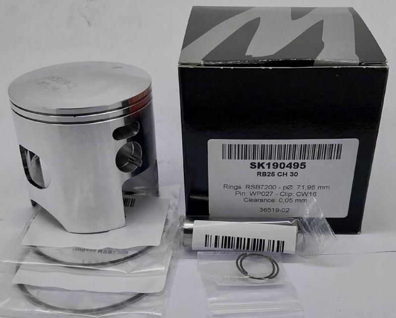 Special Rb25 Wossner Piston
30mm Comp Height For 116mm Rod
1mm Rings, Forged Piston 71.96