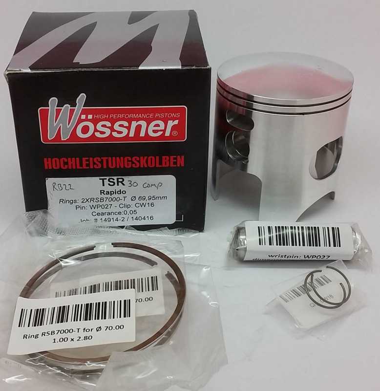 Special Rb22 Wossner Piston
30mm Comp Height Forged Piston
1mm Rings  70mm 14914-2