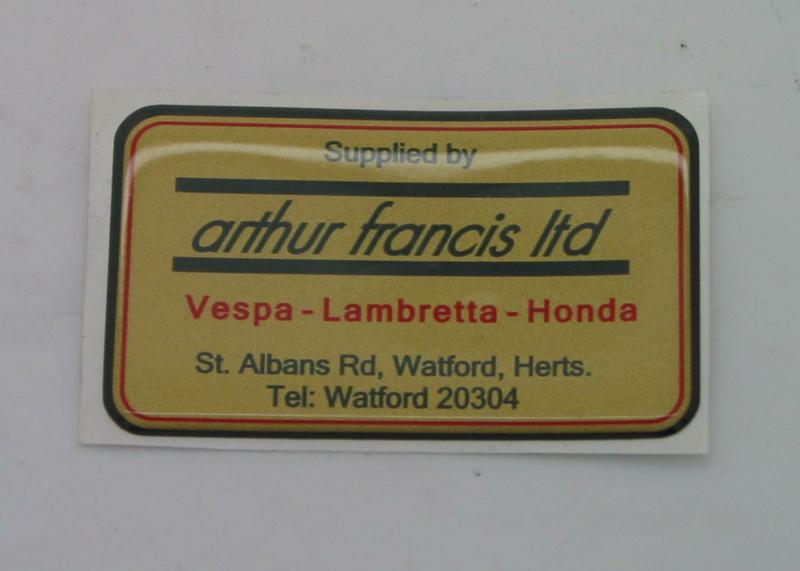 Arthur Francis Jell Sticker
Supplied By