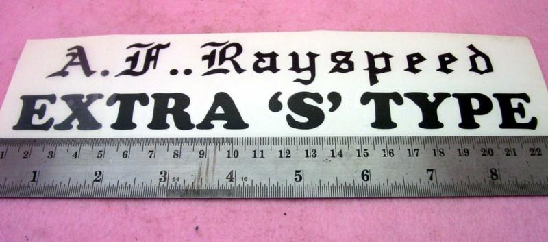 'af Rayspeed Extra 's' Type'
Panel Graphic Black (pair)