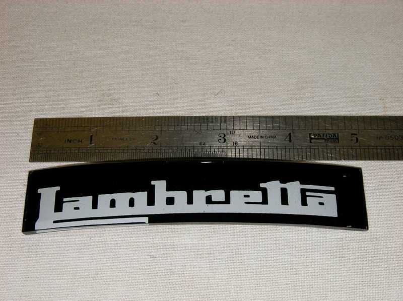 Lambretta Legshield Badge
Plastic